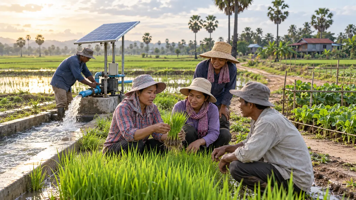 ADB ทุ่ม 72 ล้านดอลลาร์ยกระดับเกษตรกัมพูชา—200,000 รายรับมือภัยอากาศ