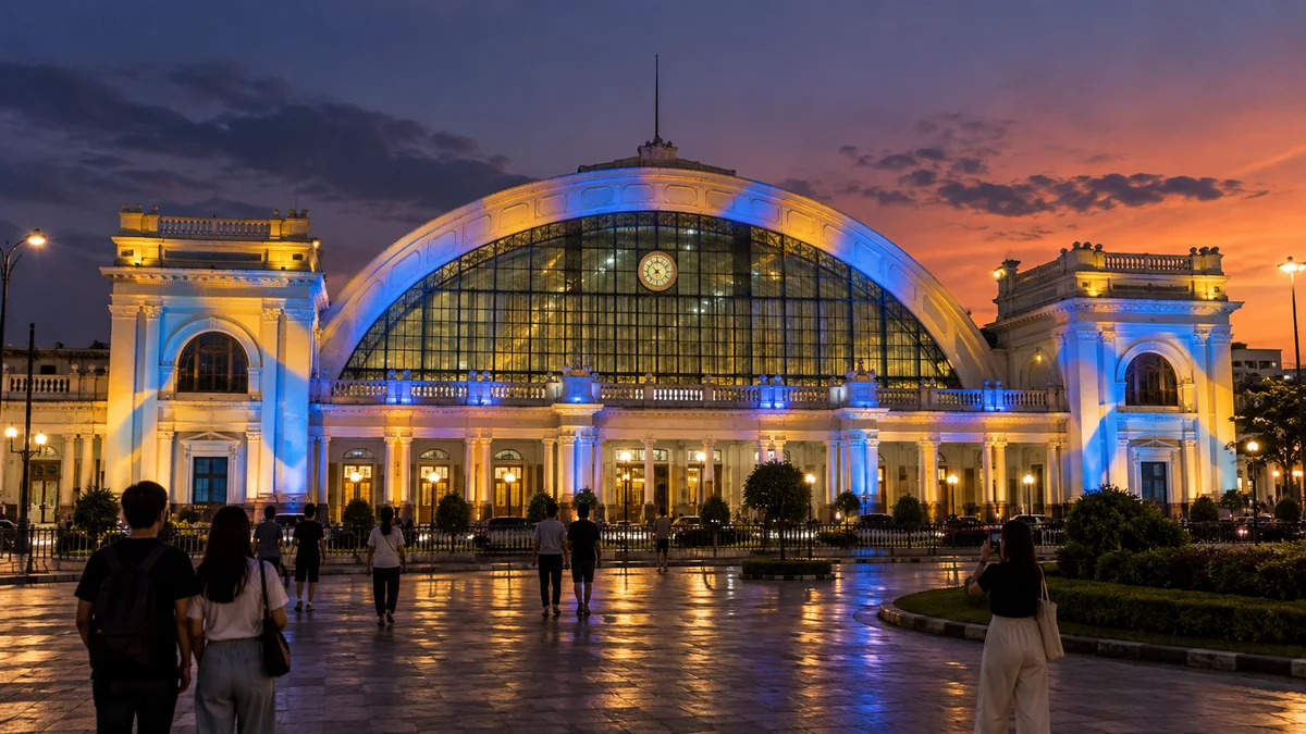 คืนนี้คืนสุดท้าย! หัวลำโพงจัด Michelin Lights Up ชมแสงสีถึง 23.30 น.