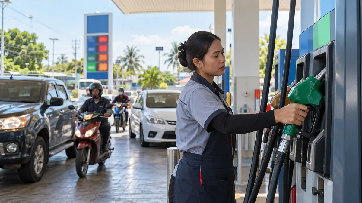 น้ำมันขึ้น 60 สตางค์วันนี้ ดีเซล B7 แตะ 43.54 บาท—B20, E20 และ E85 ยังตรึงราคา
